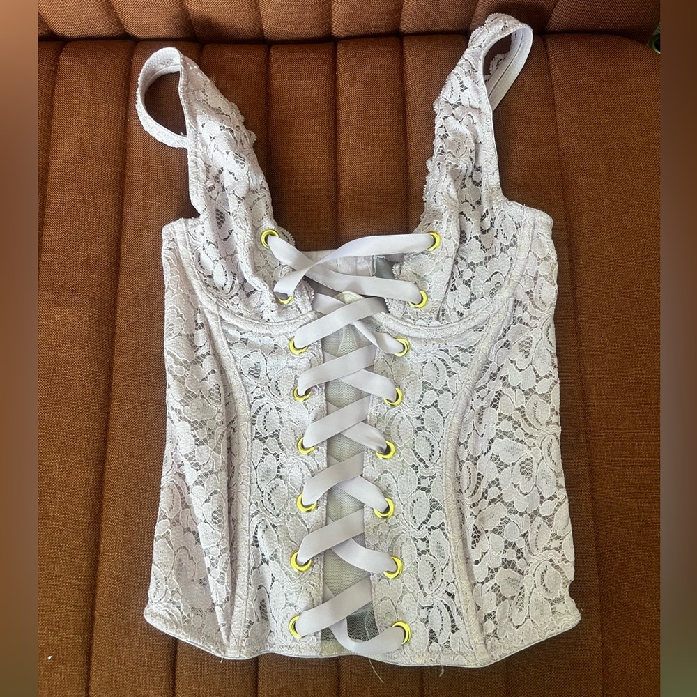 Victoria’s Secret pinkish lavender corset top